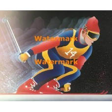 Downhill Skier  - XKH3812  -  PRINT