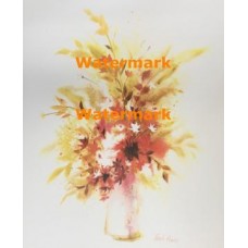 Golden Floral Array  - XKH4648  -  PRINT