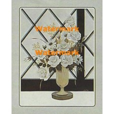 Roses and Daisies  - #XKVH2336  -  PRINT