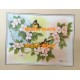 Butterflies on Dogwood Branches  - XKVH3162  -  PRINT