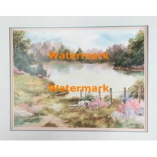 Peaceful Pond  - #XKVH5358  -  PRINT