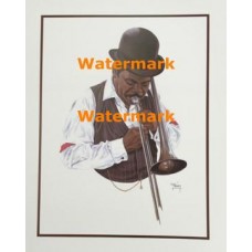Trombone Player  - XKVH5411  -  PRINT