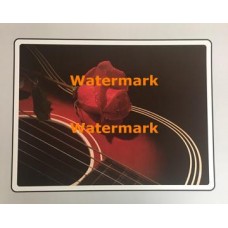 Guitar & Rose  - XKVH5533  -  PRINT