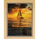 Sailboat Lagoon  - #XKFL2110  -  PRINT