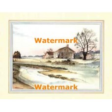 Stone Farm House  - #XKFL2852  -  PRINT