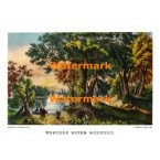 Western River Scenery  - #XD4345  -  PRINT