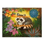 Raccoon  - XD7345  -  PRINT