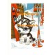 Skiing  - #XD8017  -  PRINT
