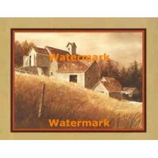 Hillside Barn  - XKFL3334  -  PRINT