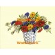 Zinnia Basket  - #XKL3303  -  PRINT