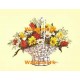 Tulip Basket  - #XKL3304  -  PRINT