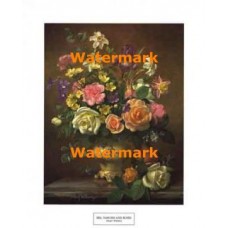 Iris, Narcissi And Roses  - XAR4427  -  PRINT