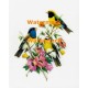 Birds & Flowers  - XD3379  -  PRINT