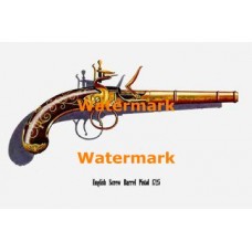 English Screw Barrel Pistol 1725  - XD4283  -  PRINT