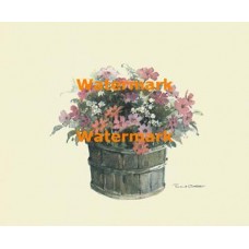 Bucket of Flowers  - XBFL2080  -  PRINT