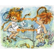 Tennis Enthusiasts  - XBJ620  -  PRINT