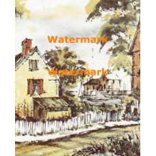 White Picket Fence  - XKA32U  -  PRINT