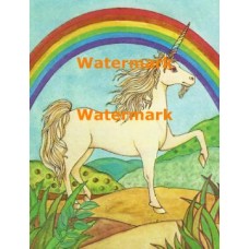 Prancing Unicorn  - XKA4634  -  PRINT