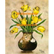 Gold Emperor Tulips  - XKA5455  -  PRINT