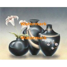 Lilies and Vases  - XKA6219  -  PRINT