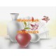 Decorated Fan with Vases  - XKA8627  -  PRINT
