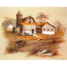 Barn And Silo  - XS4404  -  PRINT