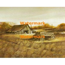 Wagon And Barn  - XS6188  -  PRINT