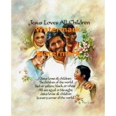 Jesus Loves All Children  - XS7700  -  PRINT