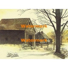 Farmhouse And Barn  - XBSC1849  -  PRINT