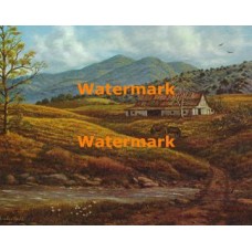 Barn And Wagon  - XBSC2373  -  PRINT