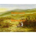 Collecting Berries  - XBSC2489  -  PRINT