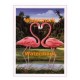 Flamingo Heart  - XAR5038  -  PRINT