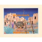 Adobe With Clay Pot  - XKFL6938  -  PRINT