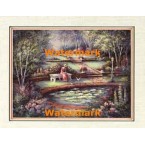 Feeding The Birds  - #XKFL6943  -  PRINT