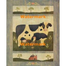 Barnyard Cow  - XKFL6948  -  PRINT