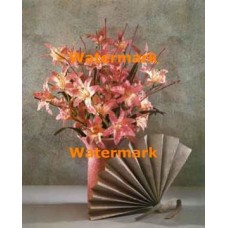 Fan And Flowers  - XKL6653  -  PRINT