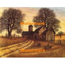 Barn and Silo  - XKL6114  -  PRINT