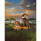 Cheetahs At Rest  - XKL6304  -  PRINT