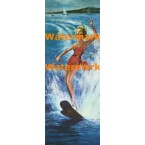 Water Skiing  - #XD4620  -  PRINT