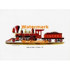 Virginia and Truckee J.W. Bowker 1875  - XD4040  -  PRINT