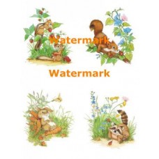 Cute Critters  - XBAN1001  -  PRINT 4 Designs