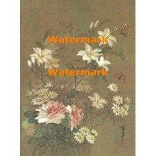 Delicate Flowers & Butterflies  - XBCH93  -  PRINT