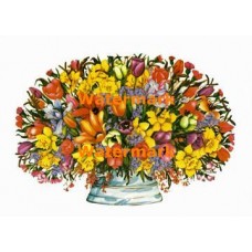 Daffodil & Tulip Bouquet  - XBFL1037  -  PRINT