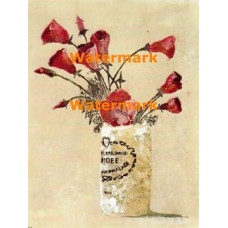 Dundee Jar with Poppies  - XBFL1271  -  PRINT