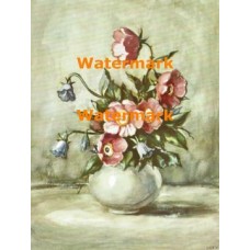 Wild Roses and Bluebells  - XBFL20  -  PRINT