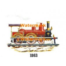 1863 Locomotive  - #XS1420  -  PRINT