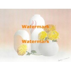 Yellow Mums  - XBSL585  -  PRINT