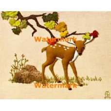 Felt Deer  - XD7503  -  PRINT