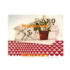 Strawberry Plant And Figaro  - #XKFL7184  -  PRINT