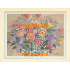 Poppies And Roses  -  #XKFL7320  -  PRINT